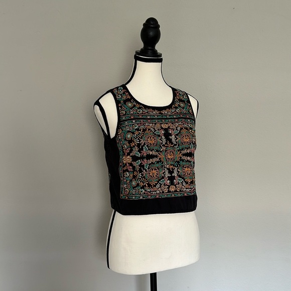 *ANTHROPOLOGIE* Vanessa Virginia Embroidered Top XS - Picture 1 of 12